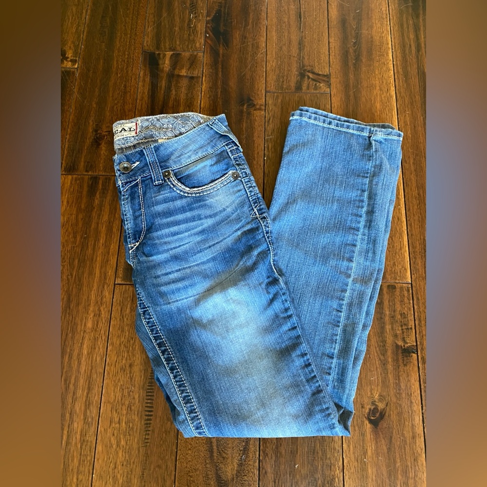 Women's Blue Straight Leg Jeans